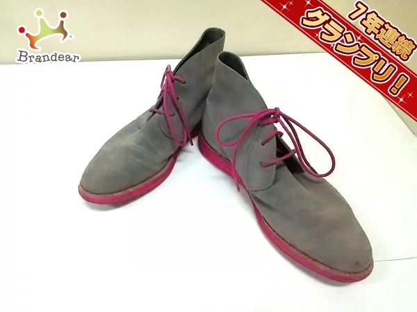 コールハーン ショートブーツ 8 B レディース 美品 スエード