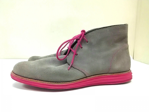 コールハーン ショートブーツ 8 B レディース 美品 スエード