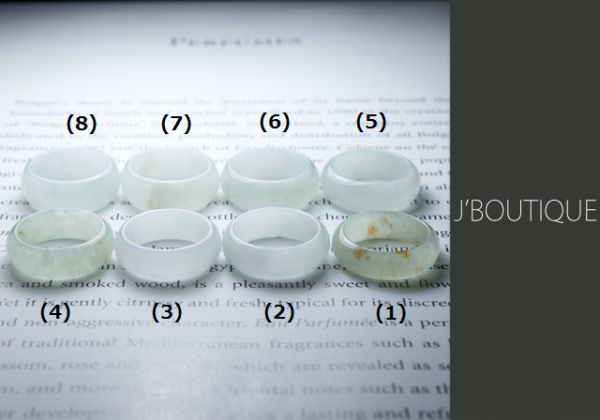 鉱主jb 天然無処理翡翠 くりぬきリング 指輪 薄緑 16.5号 20707