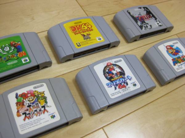 スマブラ ニンテンドー64 ソフト マリオカート マリオテニス | マリオパーティ マリオゴルフ 星のカービィ ６本セット N64 NINTENDO64ソフト 26本まとめ売りマリオカート64・スマブラ 他 ポケスタ 人気ソフト6本