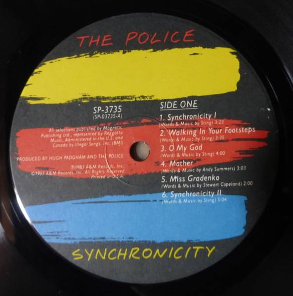 POLICE「SYNCHRONICITY」米ORIG[半透明盤-RL刻印]シュリンク美品