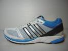 アディダス M19018 アディゼロ マナ7　白xソーラーブルー 26cm