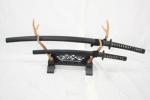 模造刀 2本セット 台座付 日本刀 武具 29埼78