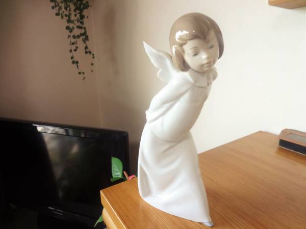美品LLADRO リヤドロ フィギュリン 天使の宝物 天使 兎 ウサギ