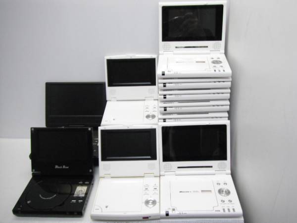 C498/ポータブルDVDプレーヤー 18台まとめて☆ジャンク品
