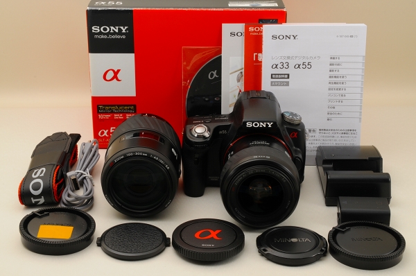 〓元箱付〓SONY ソニー α55 300mm 超望遠ダブルレンズ #6284