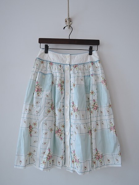 サリースコット Sally Scott *コットン総柄スカート7 *綿0516