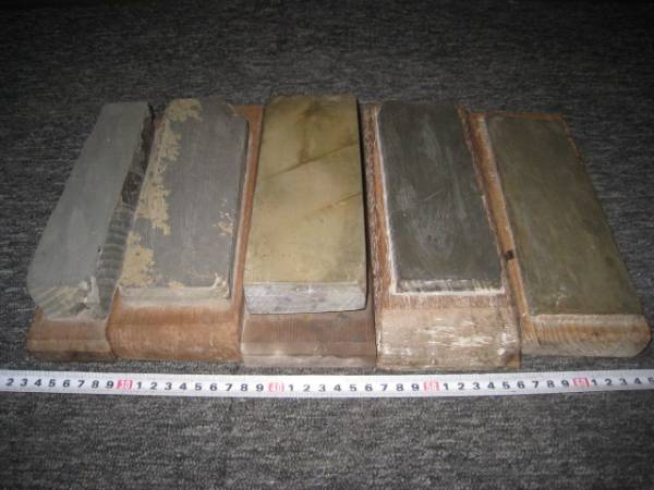 ▲23 研ぎ石 砥石 天然石 5個 砥石台 /磨き石 研磨砥石