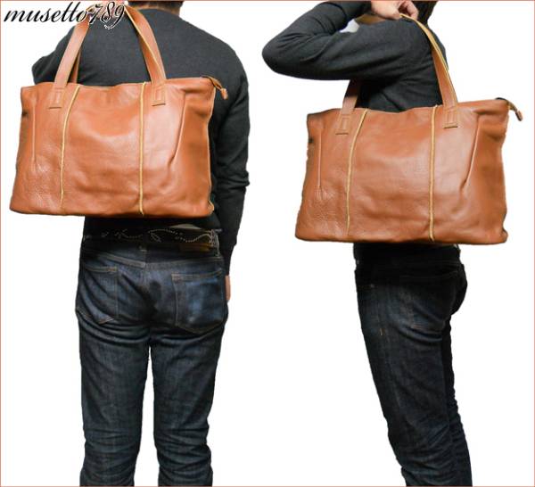 本革!!◆極厚 全バッファローレザートートバッグ◆メンズ牛革457