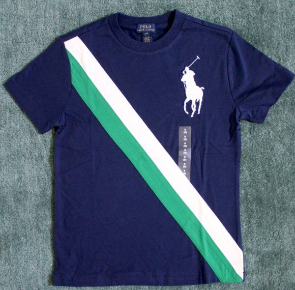 大人にも新品ラルフローレンビッグポニー半袖TシャツL160紺