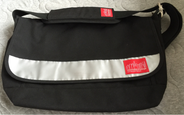 Manhattan Portage Sputnik Messenger Bag #1607V-SP BLK/SIL