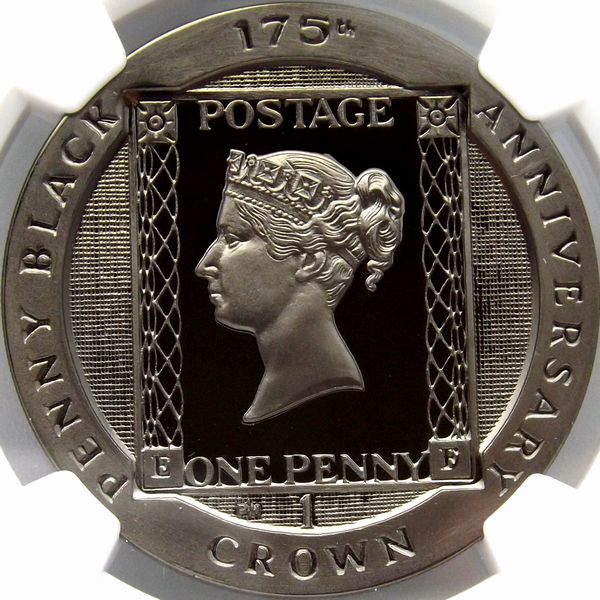 最高鑑定 ペニーブラック 175周年 2015 クラウン 銀貨 NGC