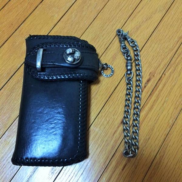 ALZUNI アルズニ ウォレット シルバーコンチョ チェーン付き