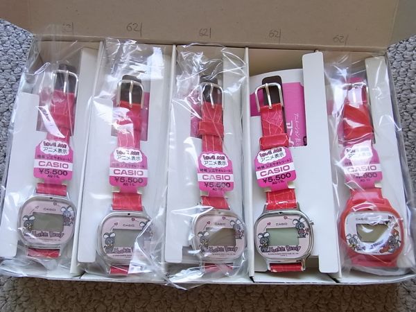 ◆カシオ　古いデジタル　5個セット　デッドストック　（1）