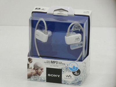 ヘッドホン一体型ウォークマン(海外モデル)■ソニー NWZ-W273SW