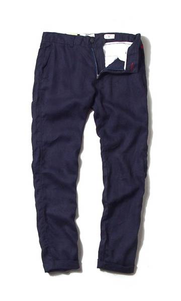 新品◆All saints◆オールセインツ◆麻◆チノパン◆紺XL