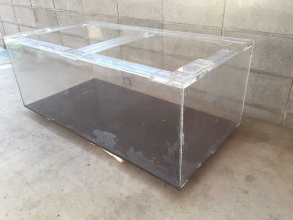 1200×600×450 底面黒 アクリル水槽 ジャンク扱い 1200×600×450底面黒