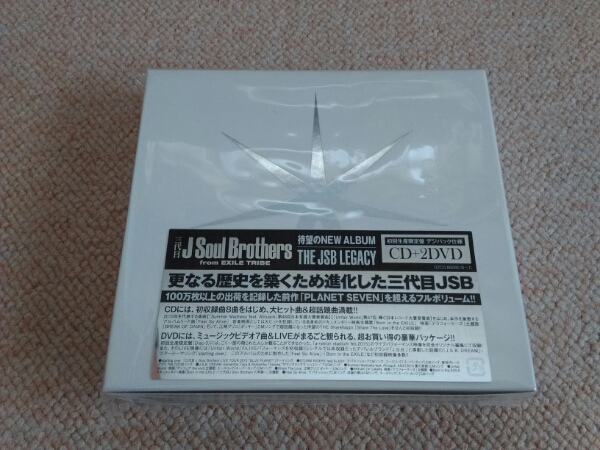 【新品未開封】THE JSB LEGACY初回限定版◆CD+2DVD