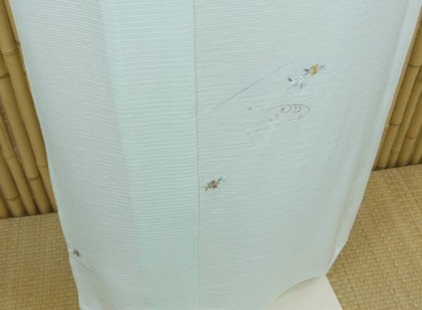 【京都かぐや】754■新品 夏物/絽 訪問着 総柄刺繍 虹色ガード