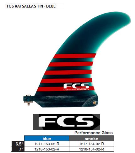 送料無料◇【FCS】KAI SALLAS 6.5（ブルー）・新品 FCS2 ロングボード