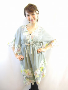 美品 グレースコンチネンタル カットワーク 刺繍 ワンピース36