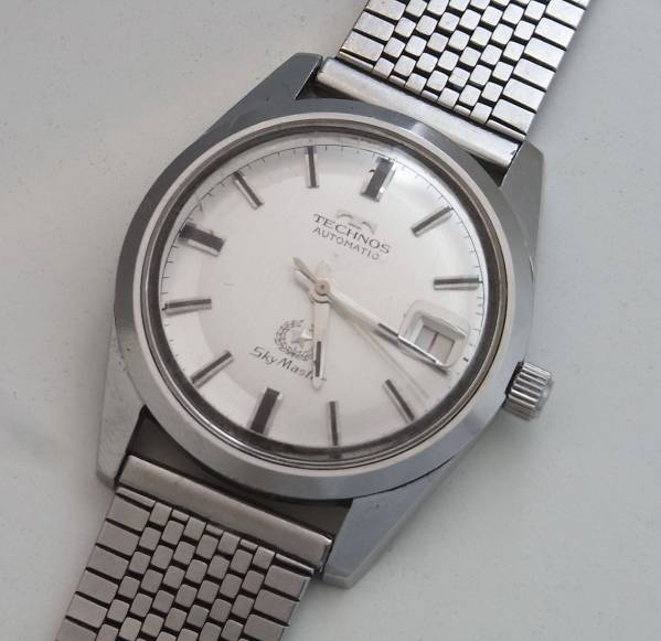 TECHNOS Skymaster 自動巻き腕時計/30JEWELS/SWISS/メダリオン 