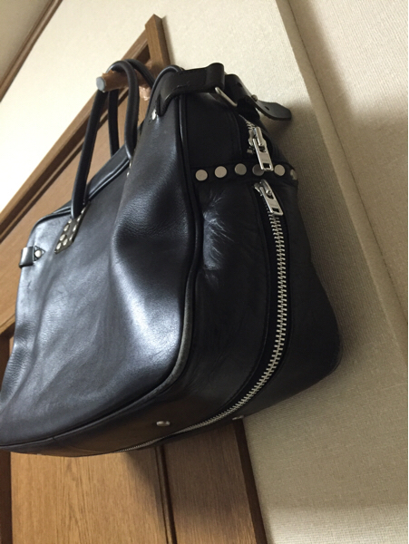 YOHJI YAMAMOTO POUR HOMME レザー ボストン バッグ ヨウジ オム