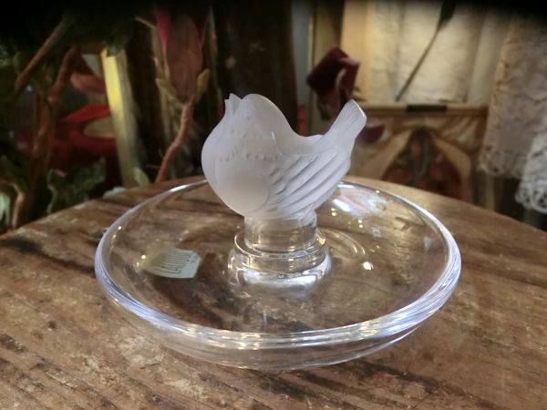 ラリック/雀/スズメ/鳥/小物入/フランス/ジュエリーケース/トレ ルネ