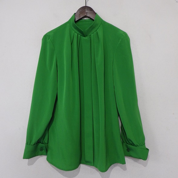 ★良品 イヴサンローラン YVES SAINT LAURENT ドレープブラウス