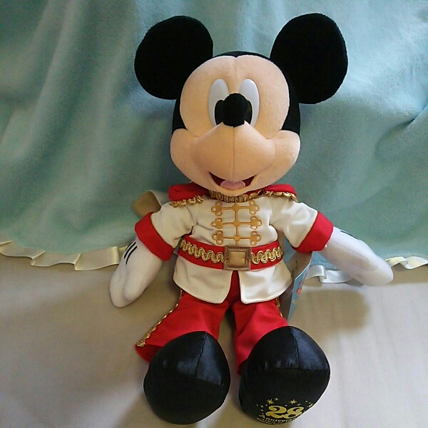 ミッキー ぬいぐるみ ディズニー28周年 チャーミング シンデレラ