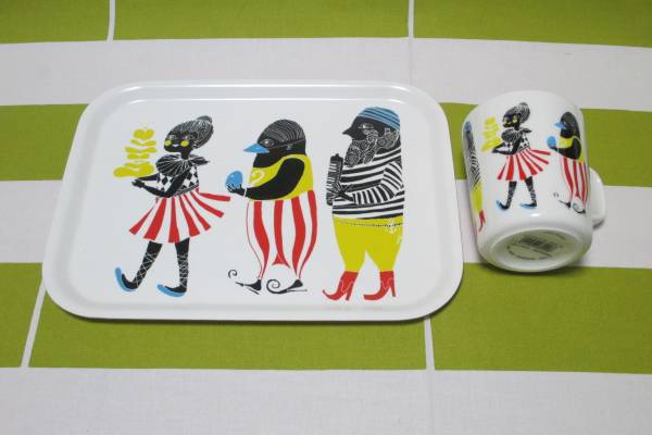 マリメッコ KULKUE / クルクエ マグカップ&トレイ 廃盤