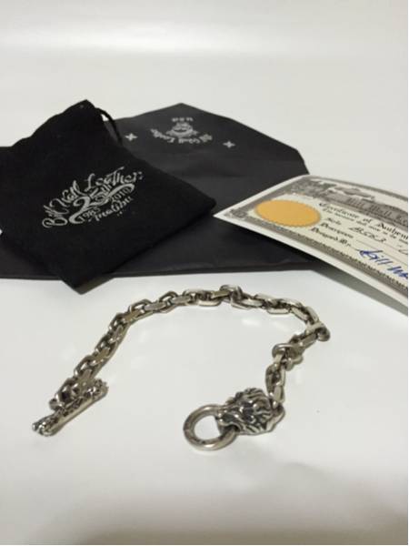BWL ビルウォールレザー ライオンヘッド&スカル カスタムブレスレット 正規 正規品 BWL ビルウォールレザー ブレスレット ライオンヘッド ビル