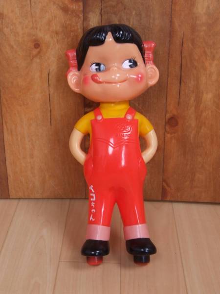 ペコちゃん ☆ 首振り人形 ソフビ 約28.5cm ☆ 希少 レア_1