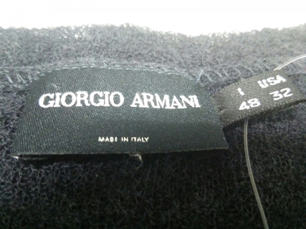 ジョルジオアルマーニ 長袖セーター 38 メンズ ダークネイビー