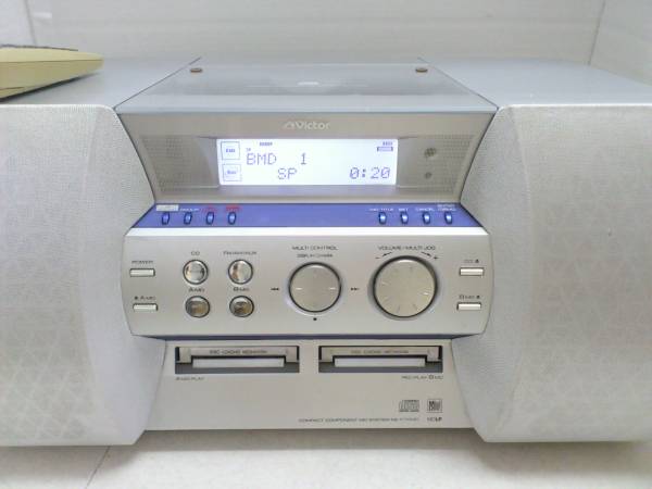 ビクターダブルMD搭載CD/MDシステムコンポNS-X7WMD中古品2901 Victor