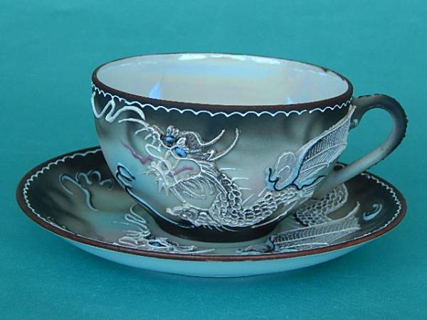 JAPAN ・ドラゴン盛り上げのカップ＆ソーサー#2