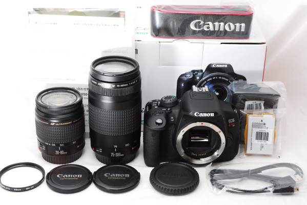 本体新品★Ｃanon キヤノン eos x7i W ダブル メ保障