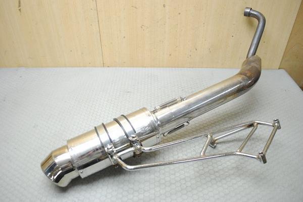CJ44社外マフラー_スカイウェイブ_穴あき曲がりなし/交換に
