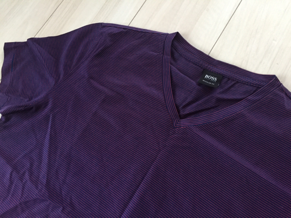 BOSSヒューゴボス★VネックTシャツカットソー★S 1回着美品！
