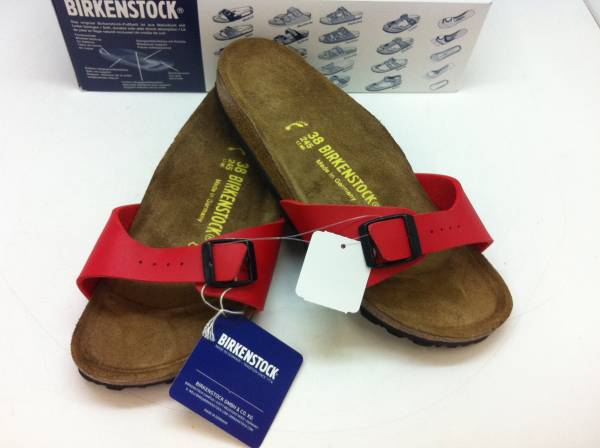 展示品 ★ BIRKENSTOCK ビルケン Madrid 赤 38 24.5cm