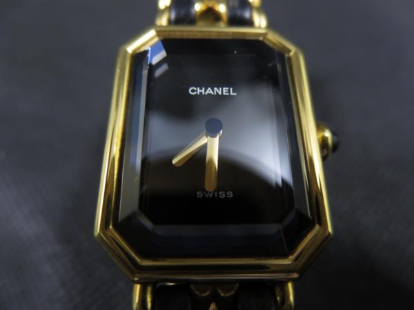 1円 CHANEL プレミエール M レディース クォーツ 腕時計 稼働 金