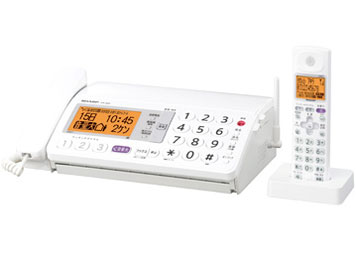 新品保証付■SHARP デジタルコードレスFAX UX-320CL-W※子機1台