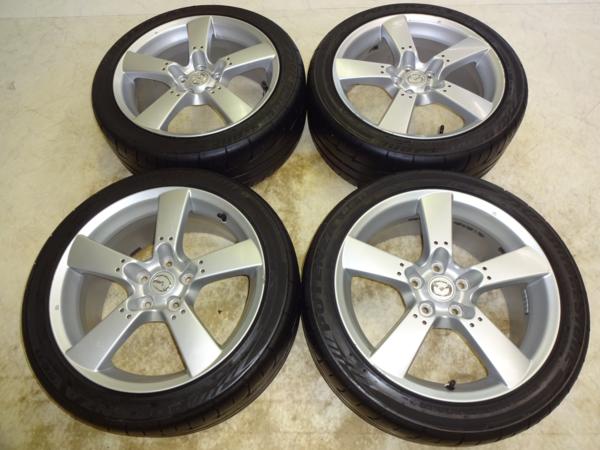 マツダRX-8/SE3P前期純正 8J-18 off+50 pcd114.3/5H タイヤ付4本