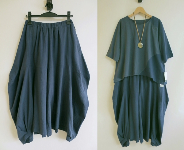 ■ ふっくらシルエットのデザインパンツ♪　(M-L)