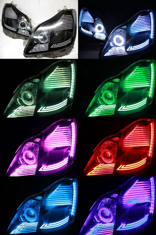 18クラウン ヘッドライト イカリング RGB 【公式通販】