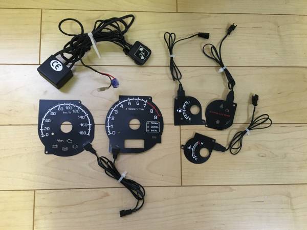 点灯OK ELメーター パネル CT9A エボ7 スピードメーター