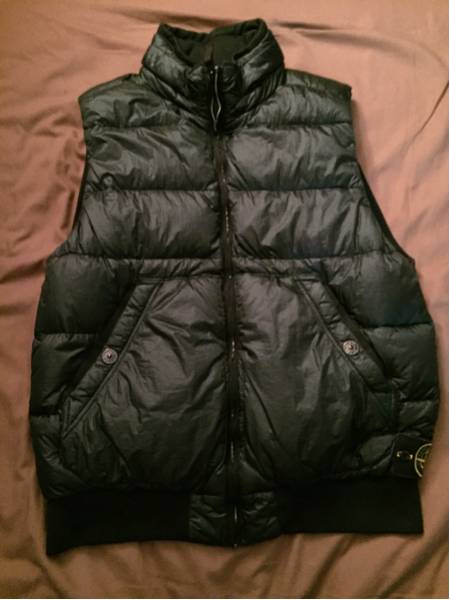 stone island ストーン アイランド ダウンベスト サイズL カーキ STONE