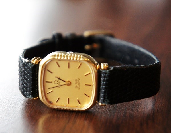 OMEGAオメガ/ゴールドスクエアフェイスアンティークウォッチ
