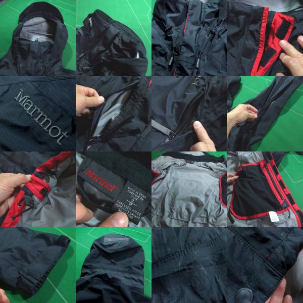 ▲名作 Marmot マーモット ハイブリッドハードシェル 防水透湿 アームストロングジャケット ブラック S !!!▲