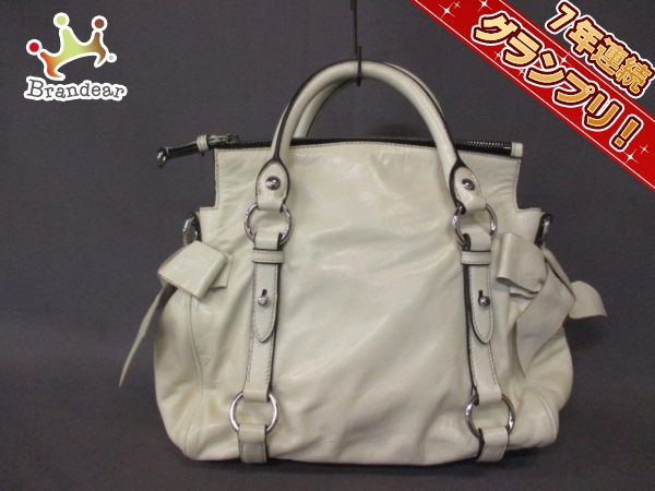 ミュウミュウ サイドリボン ミュウ MIUMIU Ribbon Side Bag LUX 